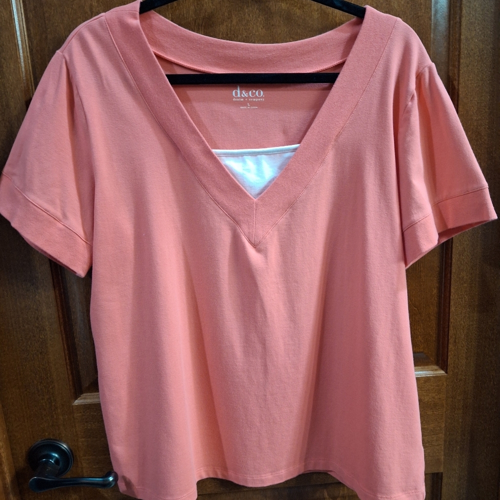 Denim & Co shirt large